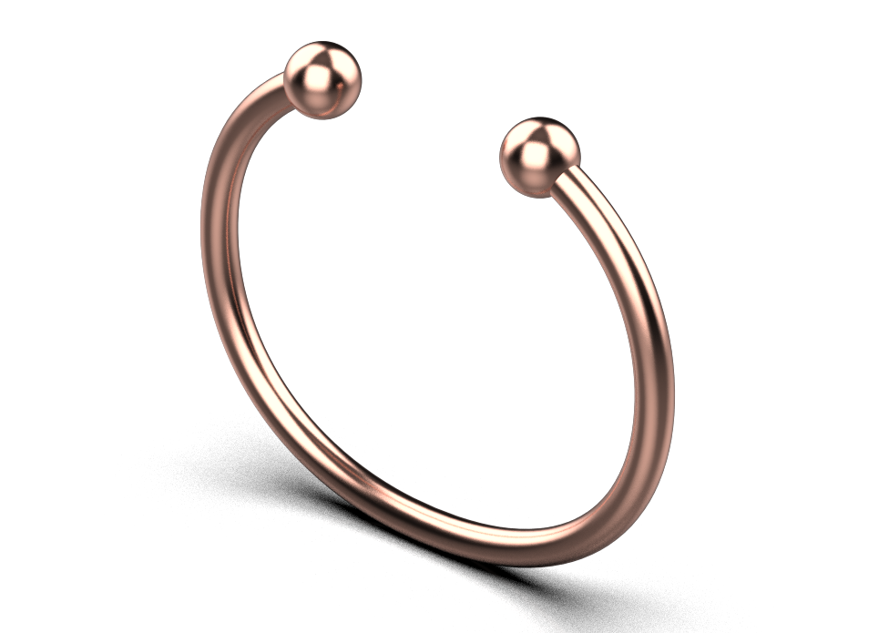 Ball Torque Bracelet – 18K Rose Gold Ball Torque Bracelet – 18K Rose Gold