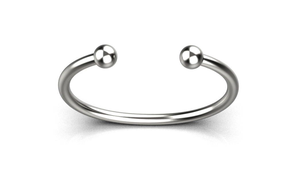 Ball Torque Bracelet – 18K White Gold Ball Torque Bracelet – 18K White Gold