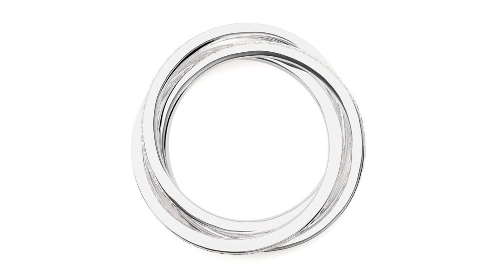 Serenity Band Ring – 18K White Gold 1.19ct Serenity Band Ring – 18K White Gold 1.19ct