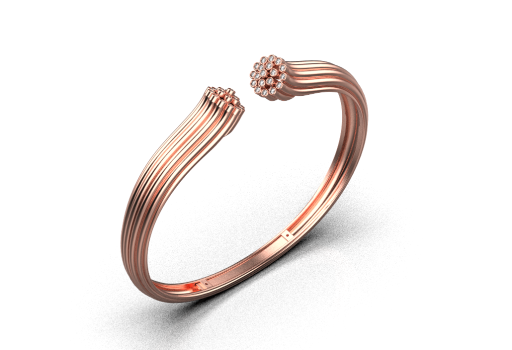 Blüte Bracelet 0.48ct – 18K Rose Gold