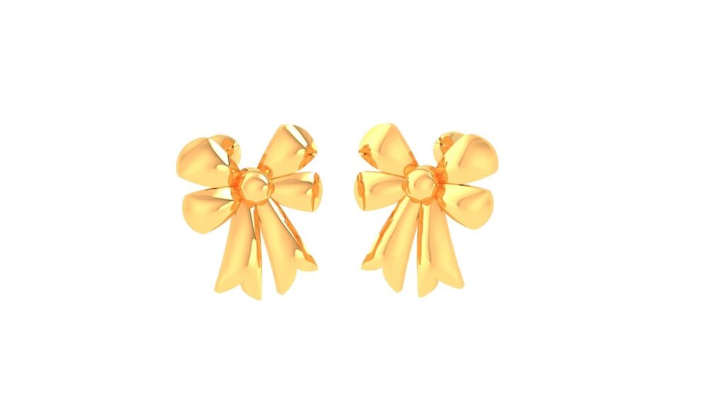 Bow Tie Earrings – 18K Gold Bow Tie Earrings – 18K Gold