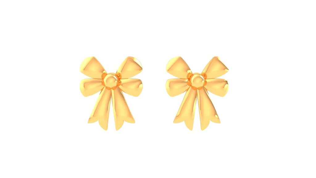 Bow Tie Earrings – 18K Gold Bow Tie Earrings – 18K Gold