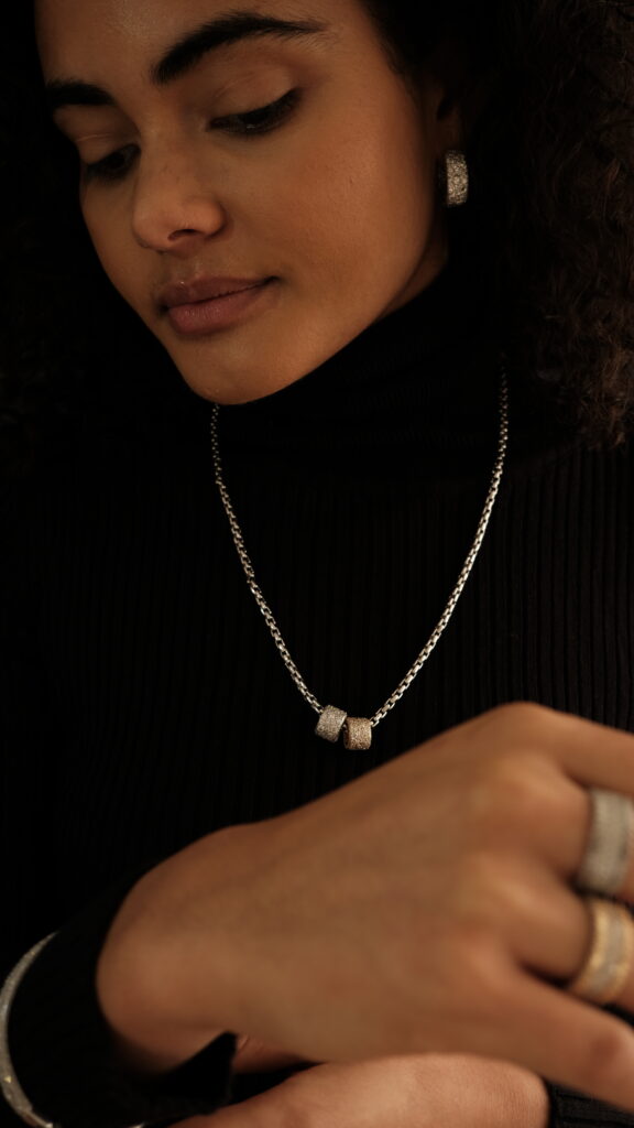 Box Chain Necklace – Platinum