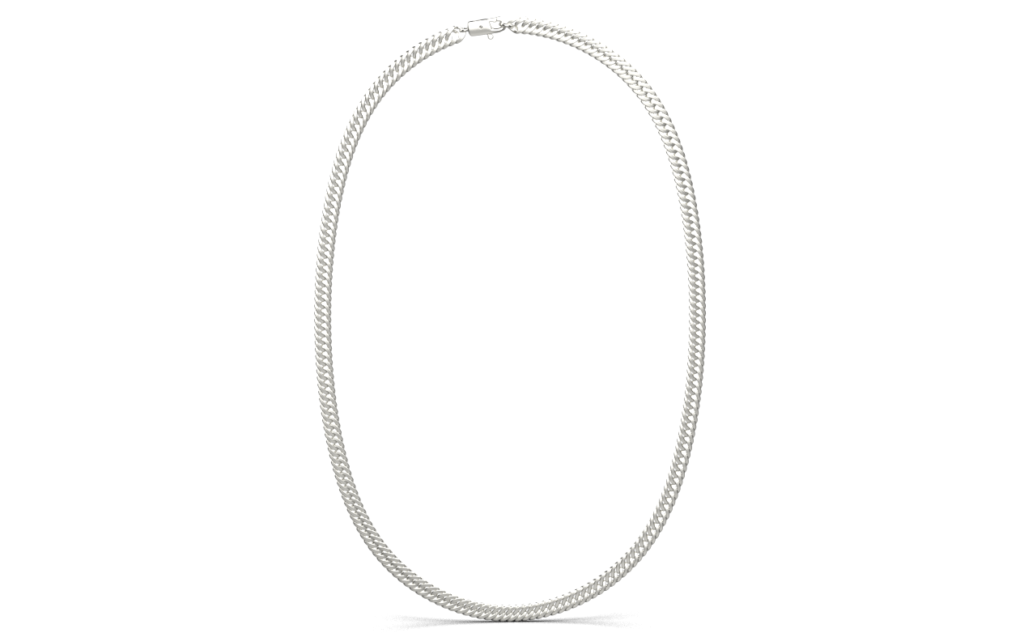 Flat Curb Chain – Sterling Silver Flat Curb Chain – Sterling Silver
