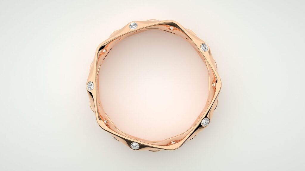 Eternity Merged Ring 18K Rose Gold- 0.20ct Eternity Merged Ring 18K Rose Gold- 0.20ct