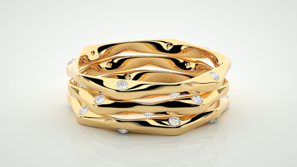 Eternity Merged Ring 18K Gold- 0.20ct