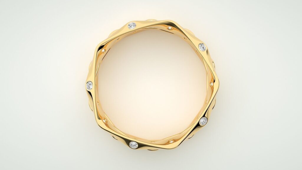 Eternity Merged Ring 18K Gold- 0.20ct