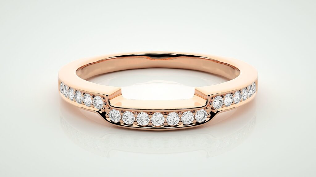 Eternity Gap Band Ring – 18K Rose Gold 0.12ct Eternity Gap Band Ring – 18K Rose Gold 0.12ct