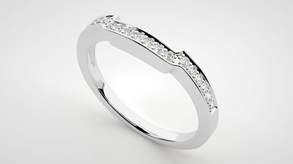 Eternity Gap Band Ring 0.12ct – Platinum