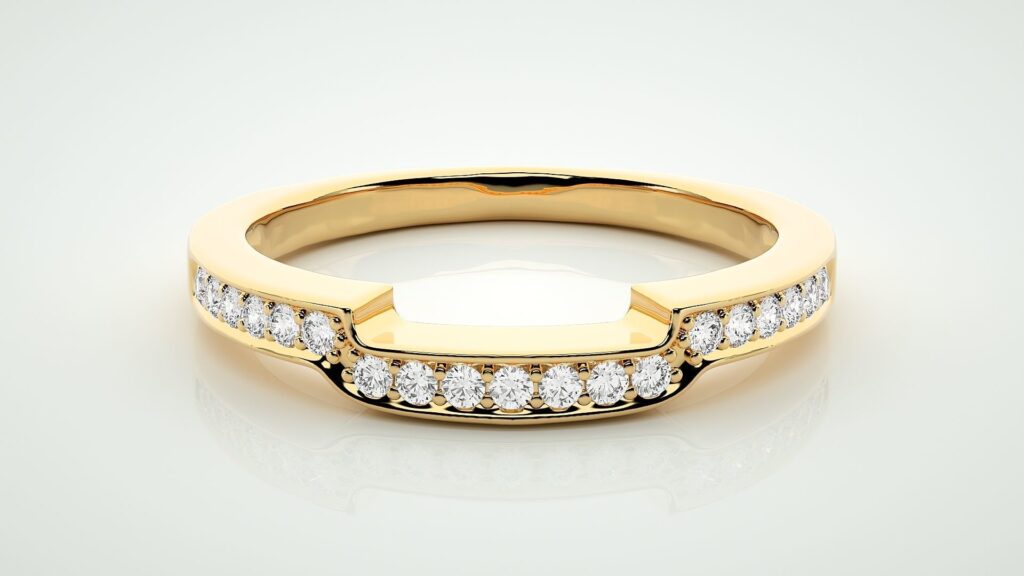 Eternity Gap Band Ring – 18K Gold 0.12ct