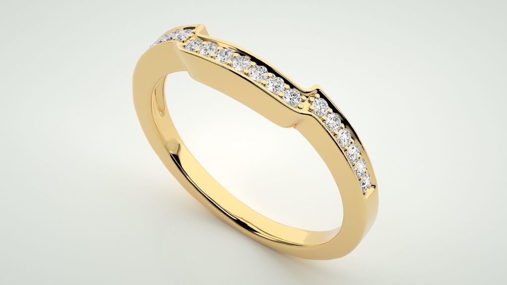 Eternity Gap Band Ring – 18K Gold 0.12ct