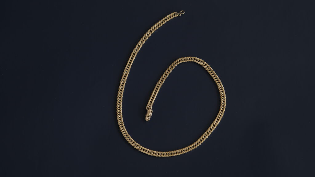 Flat Curb Chain – Platinum