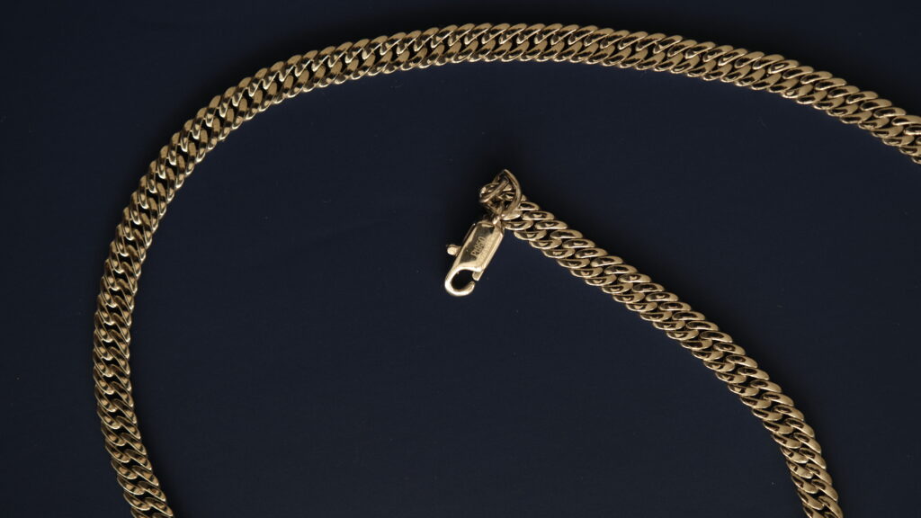Flat Curb Chain – Platinum