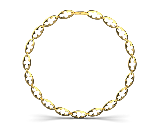 Esther Link Necklace -18K Vermeil Gold