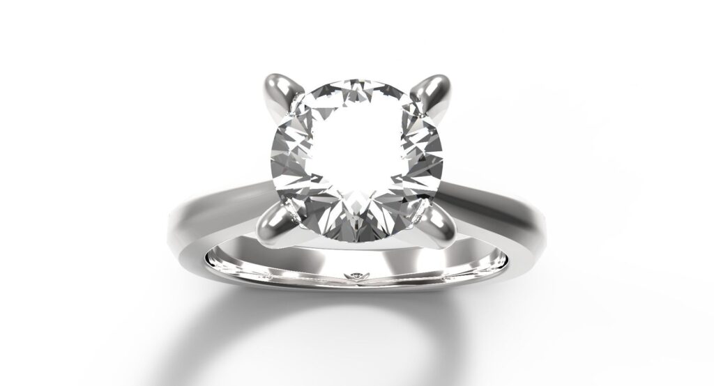 Platinum Round Brilliant Cut Wedding Engagement Ring 1.29ct Platinum Round Brilliant Cut Wedding Engagement Ring 1.29ct