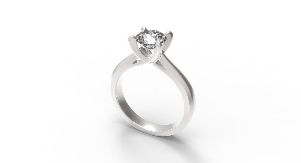 Platinum Round Brilliant Cut Wedding Engagement Ring 1.29ct Platinum Round Brilliant Cut Wedding Engagement Ring 1.29ct