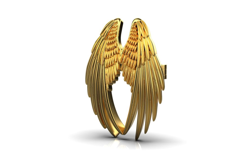 Angel Wings Brooch – 18K Gold Angel Wings Brooch – 18K Gold