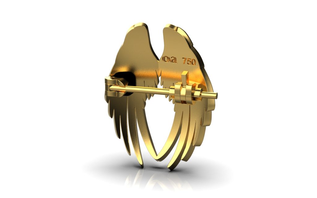 Angel Wings Brooch – 18K Gold Angel Wings Brooch – 18K Gold