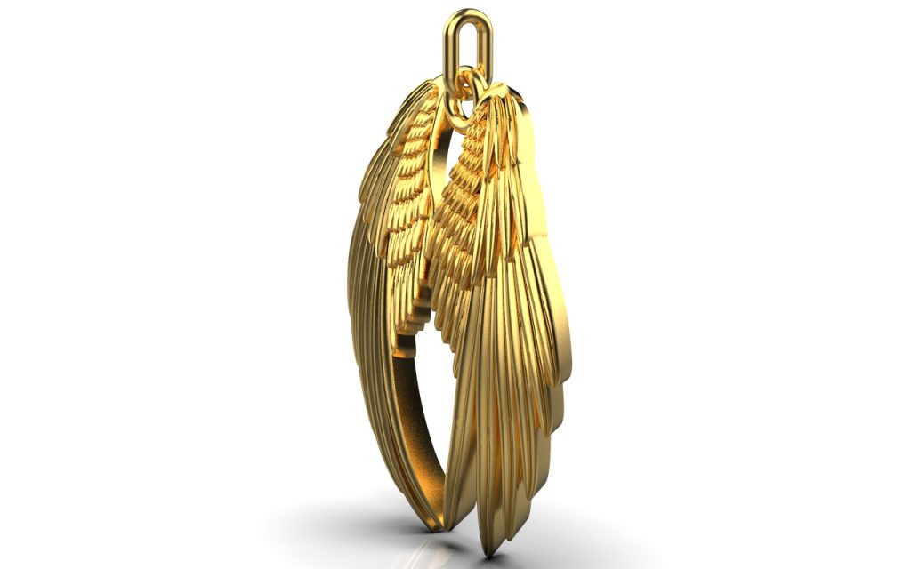 Angel Wings Pendant – 18K Gold Angel Wings Pendant – 18K Gold