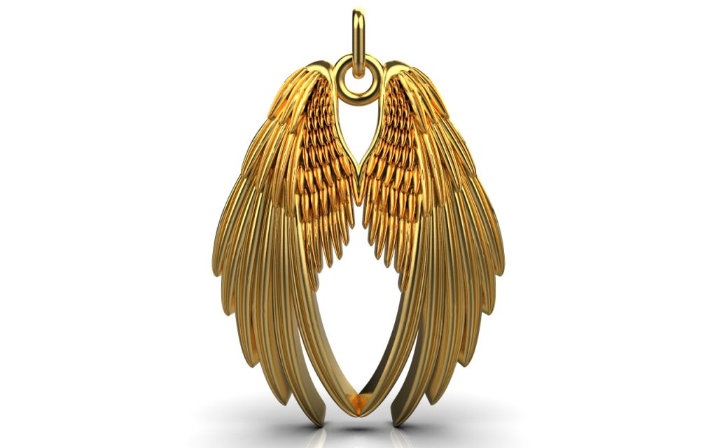 Angel Wings Pendant – 18K Gold Angel Wings Pendant – 18K Gold