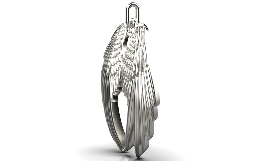 Angel Wings Pendant – Sterling Silver Angel Wings Pendant – Sterling Silver
