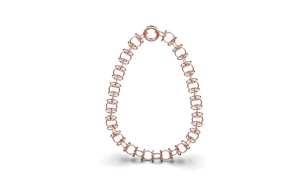 Loop Chain Necklace – 18K Rose Gold Loop Chain Necklace – 18K Rose Gold