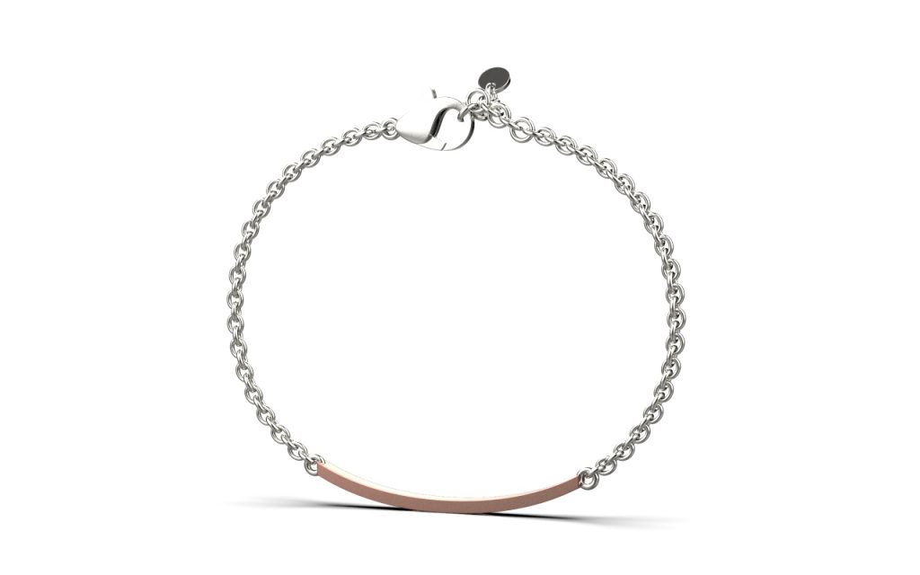 Katy Bracelet II – 18K Rose Gold, White Gold