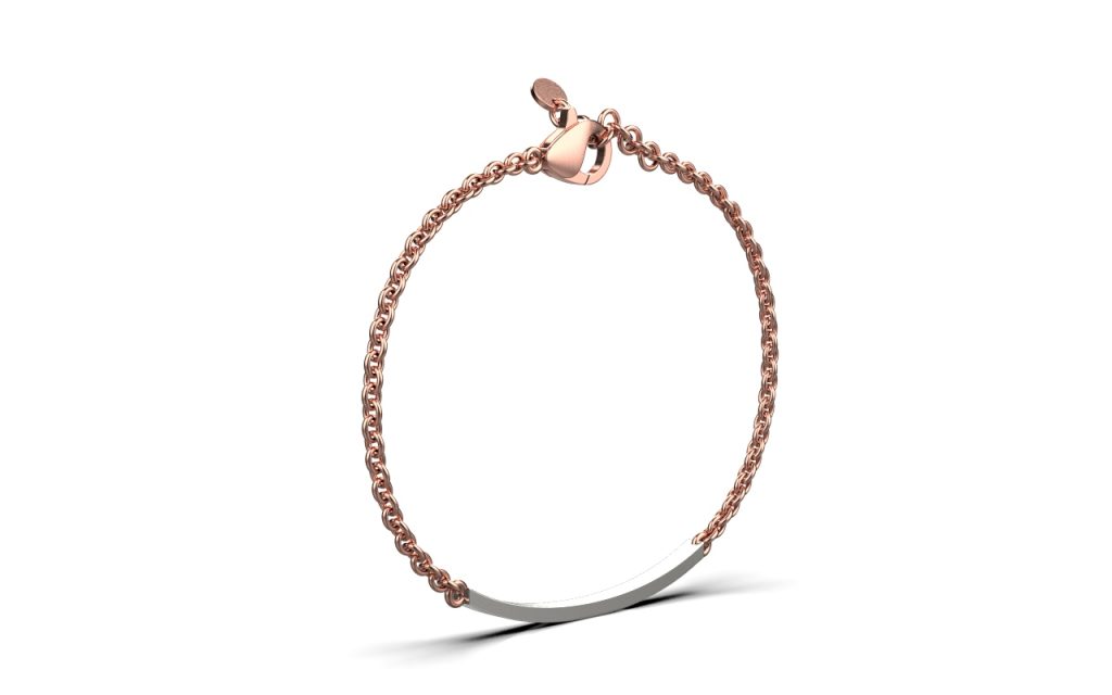 Katy Bracelet – 18K Rose Gold, White Gold
