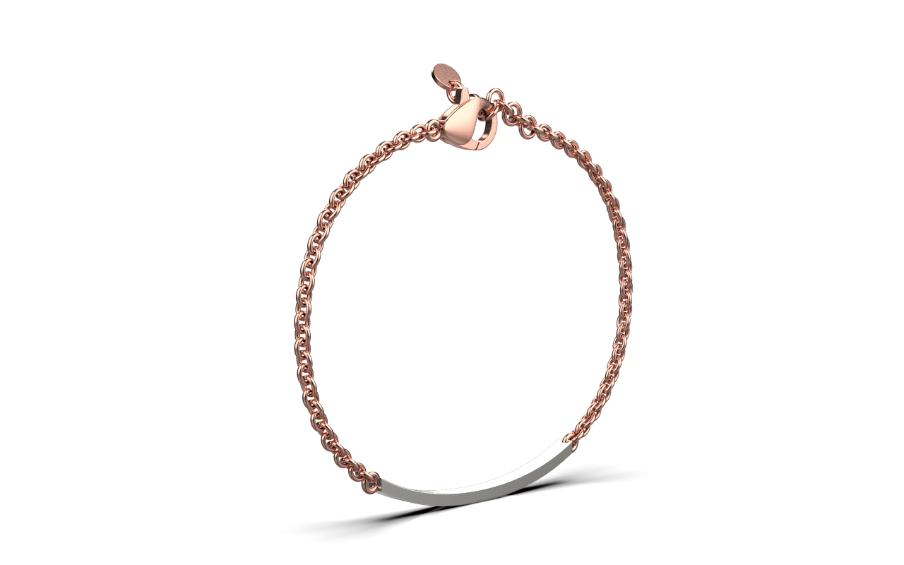 Katy Bracelet – 18K Rose Gold, White Gold