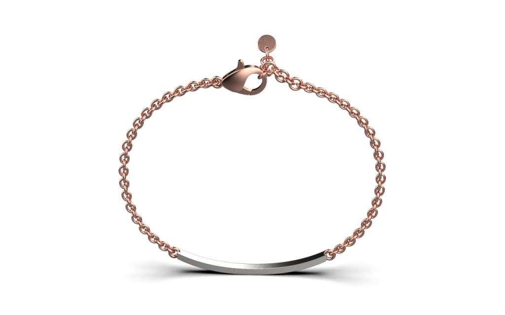 Katy Bracelet – 18K Rose Gold, White Gold