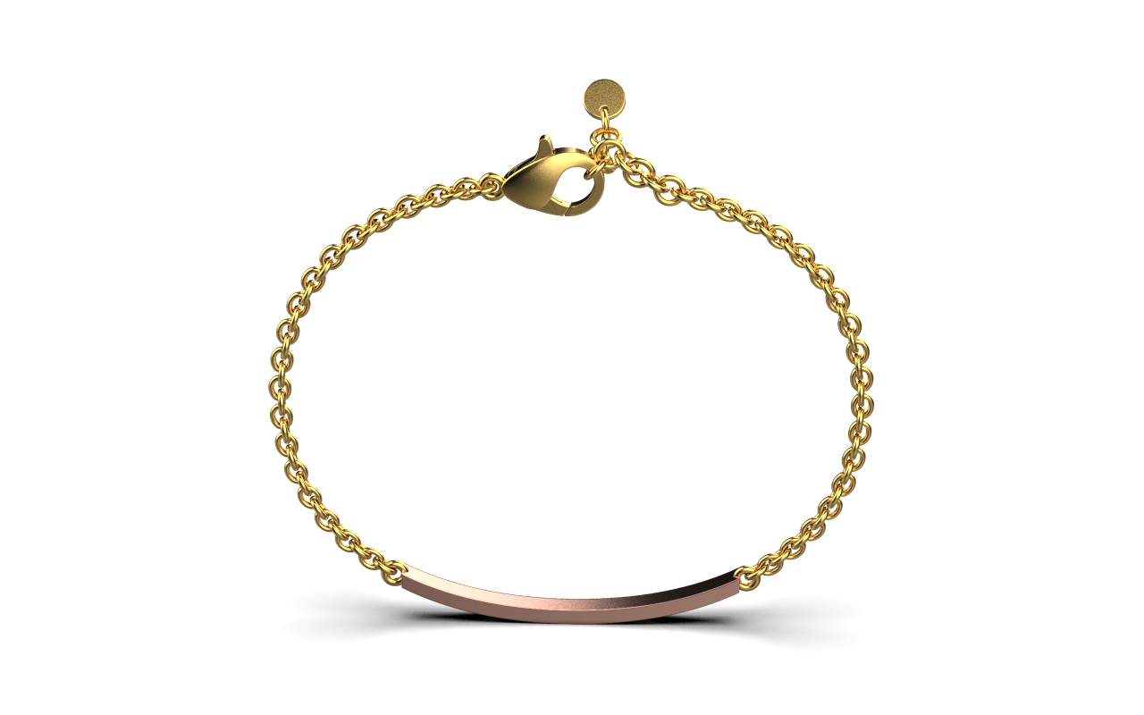 Katy Bracelet II- 18K Gold, Rose Gold