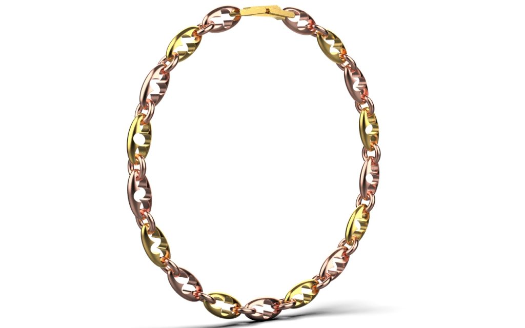 Esther Link Bracelet – 18K Gold, Rose Gold Plated Sterling Silver Esther Link Bracelet – 18K Gold, Rose Gold Plated Sterling Silver
