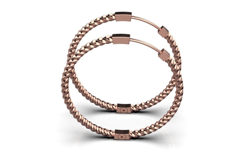 Twirl XL Earrings – 18K Rose Gold Plated Sterling Silver Twirl XL Earrings – 18K Rose Gold Plated Sterling Silver