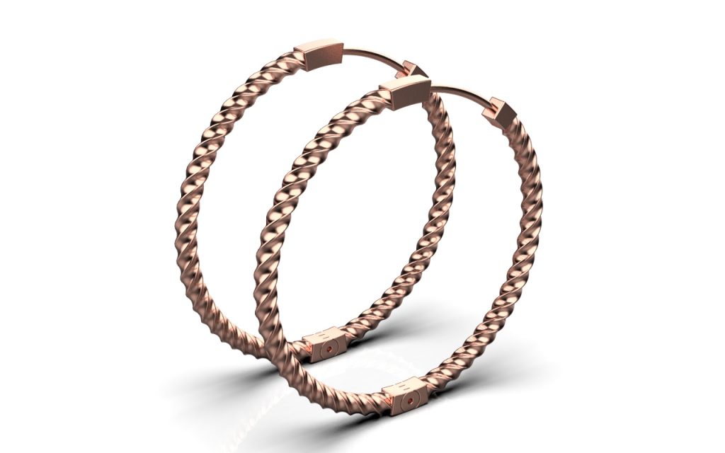 Twirl XL Earrings – 18K Rose Gold Plated Sterling Silver Twirl XL Earrings – 18K Rose Gold Plated Sterling Silver