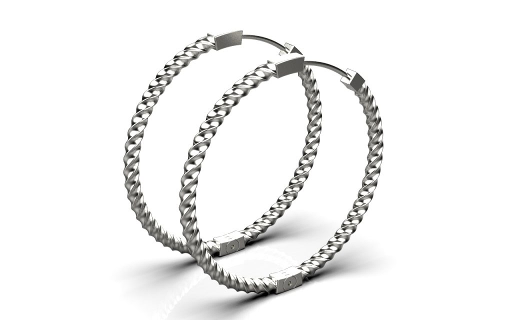Twirl XL Earrings – Sterling Silver