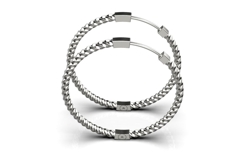 Twirl XL Earrings – Sterling Silver