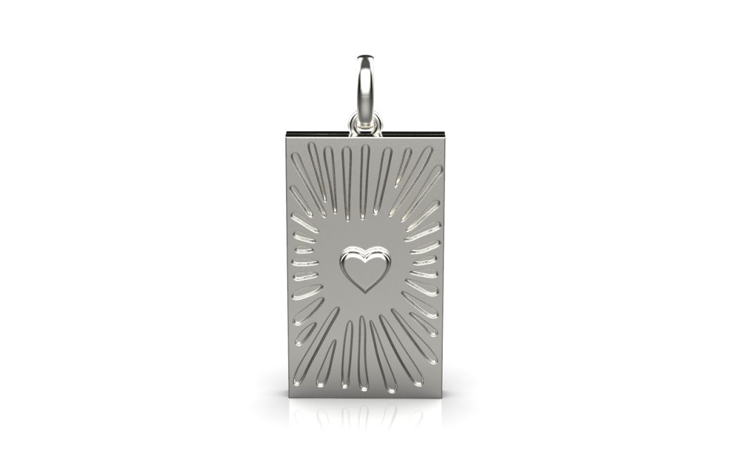 Love Pendant – 18K White Gold