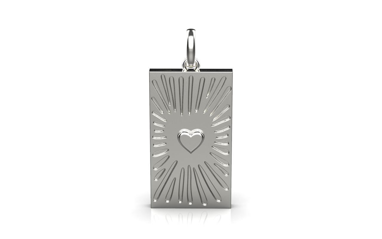 Love Pendant – 18K White Gold