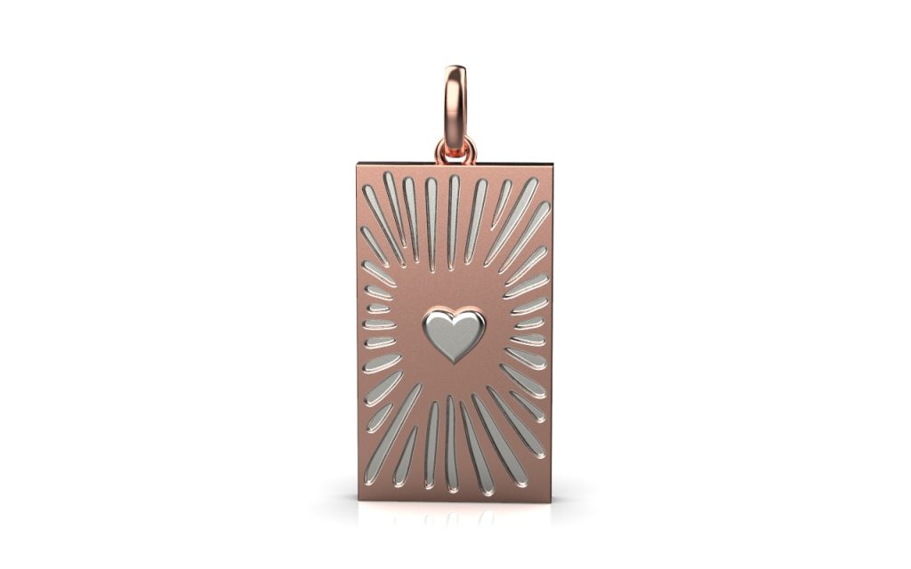 Love Pendant – 18K Rose Gold, White Gold Love Pendant – 18K Rose Gold, White Gold