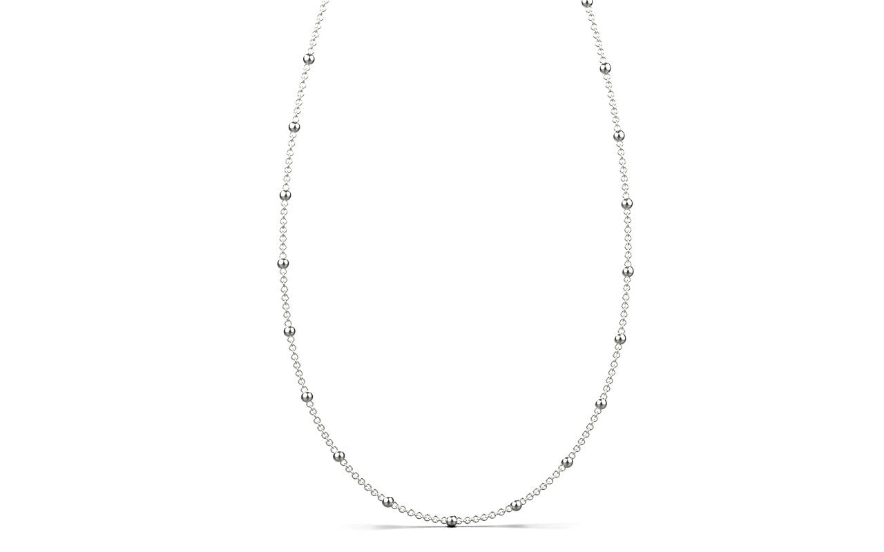 Seed Necklace – Platinum