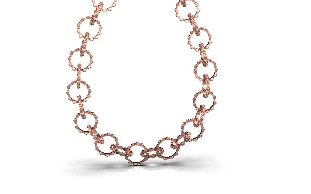 Empire Necklace – 18K Rose Gold Plated Sterling Silver