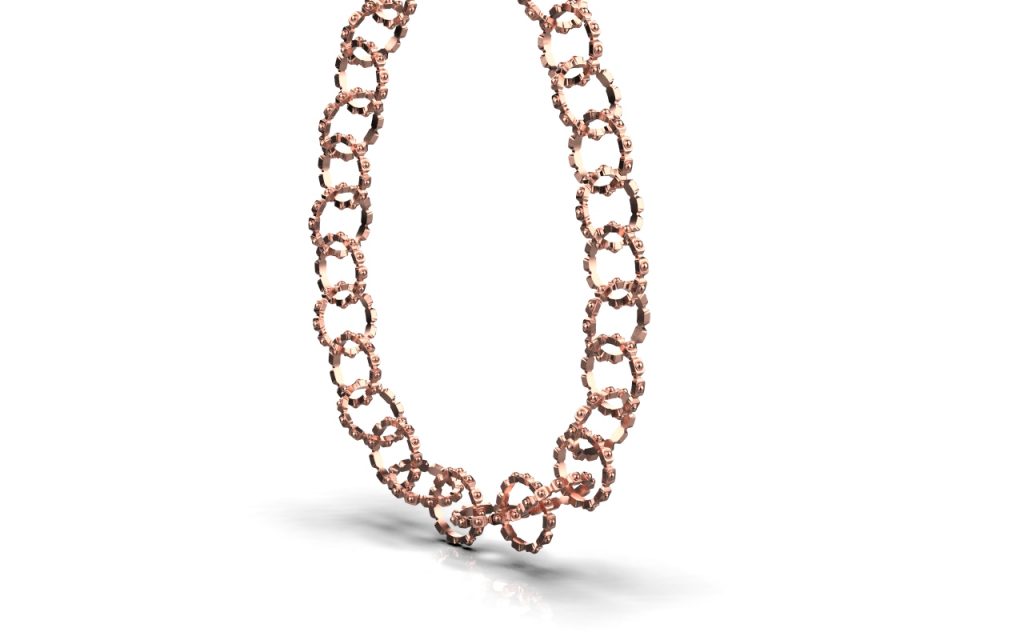 Empire Necklace – 18K Rose Gold Plated Sterling Silver