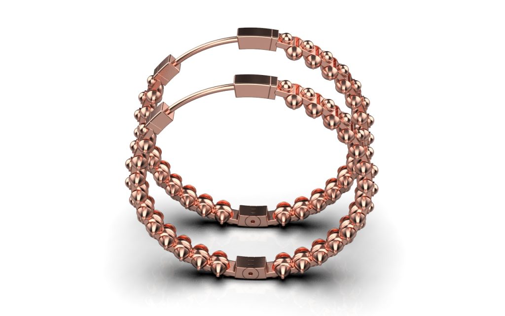 Serendipity Hoop XL Earrings – 18K Rose Gold Plated Sterling Silver