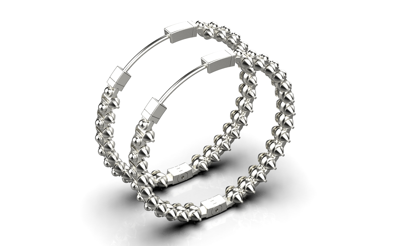 Serendipity Hoop XL Earrings – Sterling Silver