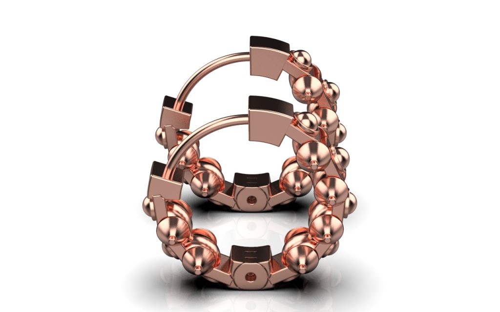 Serendipity Hoop Earrings – 18K Rose Gold Plated Sterling Silver Serendipity Hoop Earrings – 18K Rose Gold Plated Sterling Silver