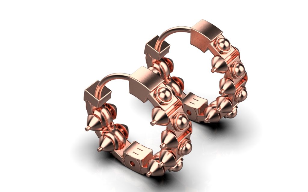 Serendipity Hoop Earrings – 18K Rose Gold Plated Sterling Silver Serendipity Hoop Earrings – 18K Rose Gold Plated Sterling Silver