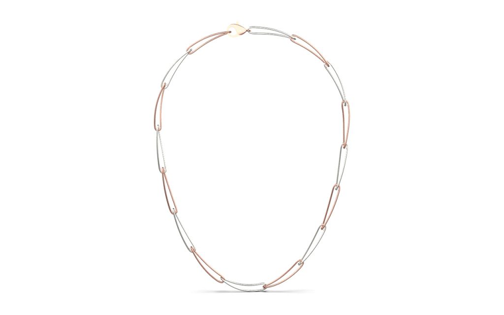 Hannah Necklace – 18K Rose Gold, White Gold
