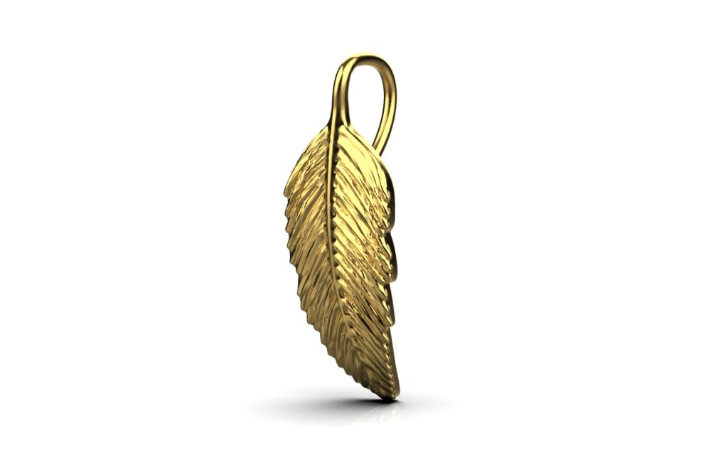 Leaf Pendant – 18K Gold Leaf Pendant – 18K Gold