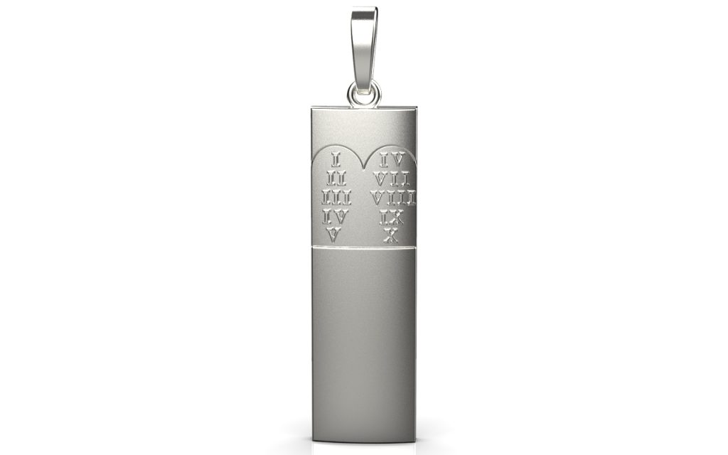 10 commandment Pendant – Platinum 10 commandment Pendant – Platinum