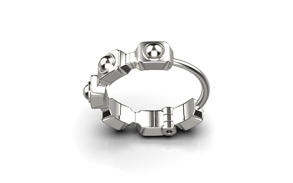 Empire Earring – 18K Sterling Silver Empire Earring – 18K Sterling Silver